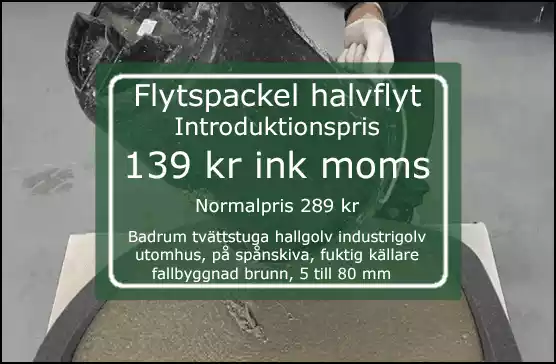 Flytspackel badrum